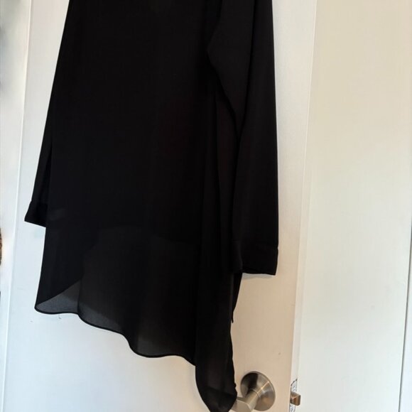 Gorgeous Flowy Chiffon Layered Long Blouse - Picture 5 of 9